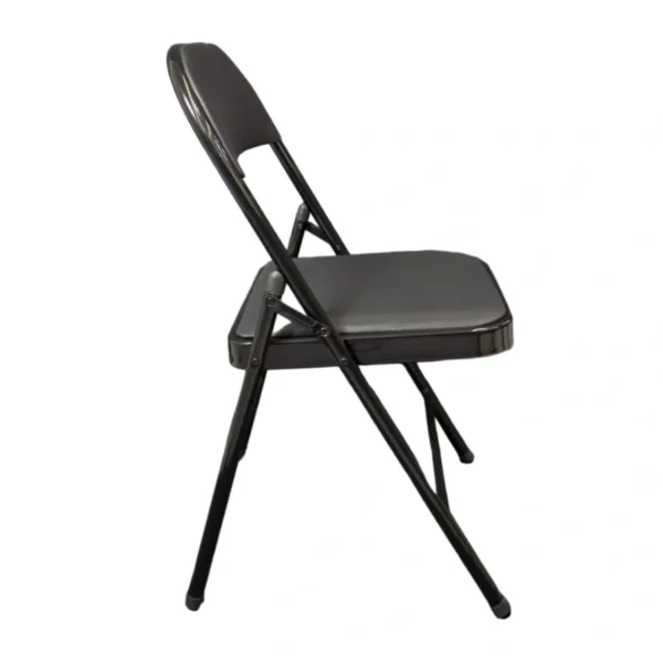 Silla Acojinada Plegable MODAMOB VC188 / 45cm X 45cm X 88cm / Tubo 22mm X 0.8mm / Metálica / Hasta 120kg / Color Negro - Image 3