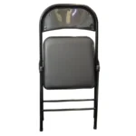 Silla Acojinada Plegable MODAMOB VC188 / 45cm X 45cm X 88cm / Tubo 22mm X 0.8mm / Metálica / Hasta 120kg / Color Negro