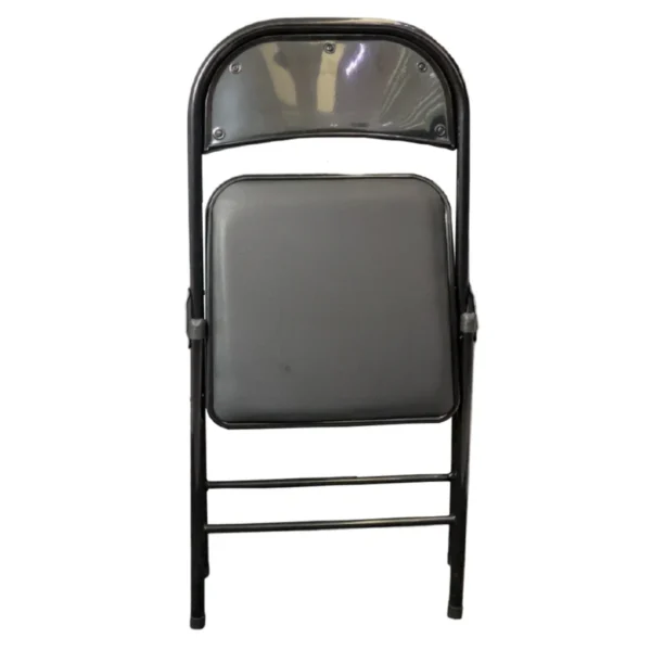 Silla Acojinada Plegable MODAMOB VC188 / 45cm X 45cm X 88cm / Tubo 22mm X 0.8mm / Metálica / Hasta 120kg / Color Negro - Image 1