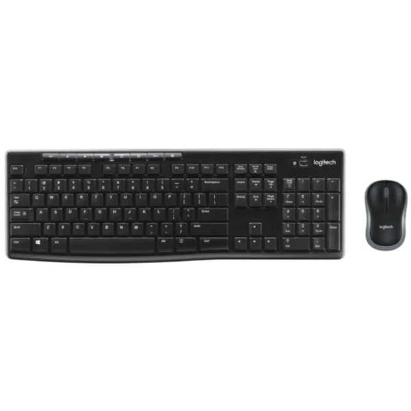 Kit De Teclado Y Mouse LOGITECH MK270 / Membrana / Inalámbrico / Receptor USB / Alcance 10M / 1000 DPI / 3 Botones / Español / Negro - Image 1
