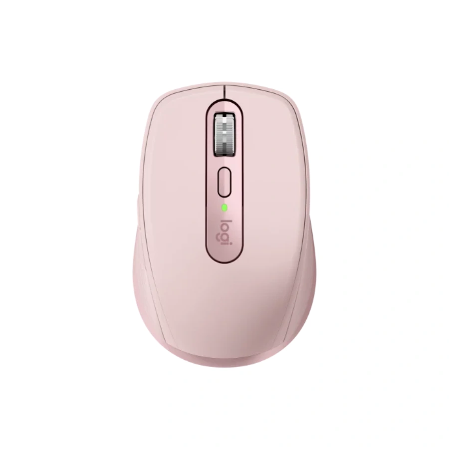 mx-anywhere-3-product-gallery-rose-top Mouse Ergonómico LOGITECH MX Anywhere 3 / Inalámbrico / Receptor USB, Bluetooth / Alcance 10M / 6 Botones+Scroll / 4000 DPI Ajustables / Sensor Darkfield / Rosa - Imagen 1
