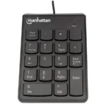 Teclado Numérico MANHATTAN 176354 / Alámbrico / USB / Membrana / 18 Teclas De Tamaño Completo / Color Negro