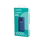 Power Bank ADATA P10000QCD / Con Pantalla Digital / Capacidad 10000mAh / Carga Rápida / 3 Puertos (2 USB, 1 Tipo-C) / Azul - Image 6