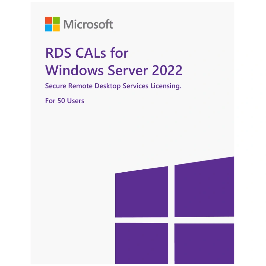 server_22_rds_2-front (1) Paquete De 50 RDS CALs Users / Compatible Con Windows Server Standard O Datacenter 2022 / 1 Licencia / Precios Al Día - Image 1