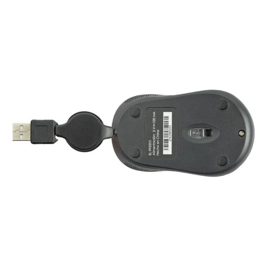 Jr Line Mouse Mini Mouse Óptico Retráctil EASY LINE EL-993353 / Alambrico / USB / 2 ...