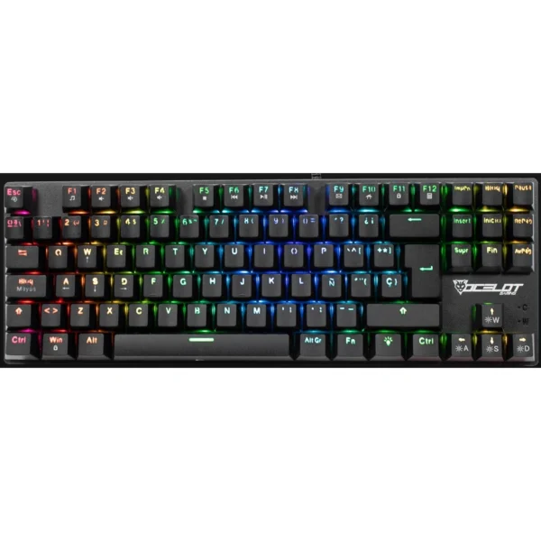 Teclado Mecánico OCELOT OK-TKL 2 / Alámbrico / USB / Switch Rojo / Formato TKL / Anti-Ghosting / RGB / Español / Color Negro - Image 1
