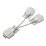 Cable De Video MANHATTAN 328302 / VGA / HD15 A 2X HD15 M-H / Color Blanco - Image 2