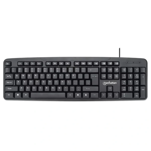 Kit De Teclado Y Mouse MANHATTAN 178464 / Membrana / Alámbrico / USB / 1000 DPI / 3 Botones / Sensor Óptico / Español / Negro - Image 3