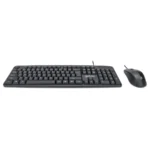 Kit De Teclado Y Mouse MANHATTAN 178464 / Membrana / Alámbrico / USB / 1000 DPI / 3 Botones / Sensor Óptico / Español / Negro