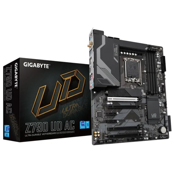 Tarjeta Madre GIGABYTE Z790 UD AC / Socket LGA1700 / 256GB X4 DDR5 7600Mhz / Hdmi, Dp / USB 3.2, USB 2.0, USB-C / X3 M.2 PCIe 5.0 / ATX - Image 1