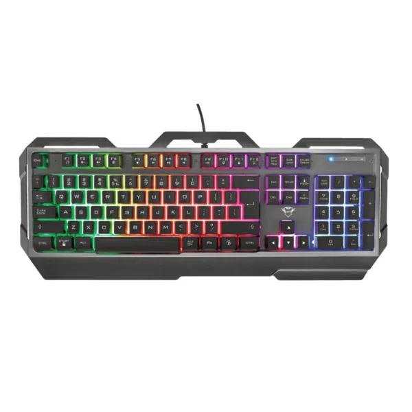 Teclado Gamer TRUST GXT 856 TORAC RGB / Membrana / Alámbrico / USB 2.0-Tipo A / Cable 1.8 M / Anti-Ghosting / Español / Negro - Image 1