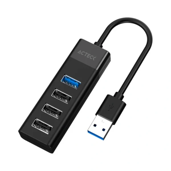 Hub ACTECK PORT X4 DH422 / 4 Puertos / USB 3.0, USB 2,0 / Alámbrico / 5GB / Color Negro - Image 2