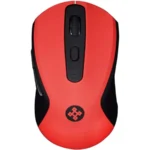 Mouse Ergonómico NACEB TECHNOLOGY NA-0116R / Inalámbrico / Receptor USB / 1600 DPI / 6 Botones / Sensor Óptico / Rojo Con Negro