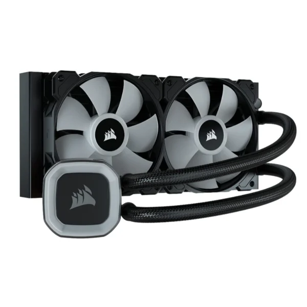 Enfriamiento Liquido AIO CORSAIR H100 RGB / 240MM / 1500 RPM / 47.73 CFM / 28 dBA / Intel-AMD / Negro - Image 3