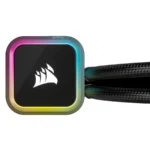 Enfriamiento Liquido AIO CORSAIR iCUE H100i RGB ELITE Liquid CPU Cooler / 240MM / 400-1850 RPM / 59.1 CFM / 28.9 dBA / Intel-AMD / Negro - Image 2