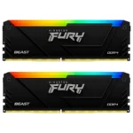 Kit De Memoria RAM KINGSTON FURY BEAST RGB / 64GB (2X32GB) / DDR5 5600Hz / CL36 / 1.25V / Negro