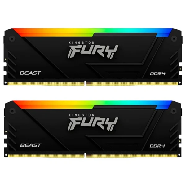 Kit De Memoria RAM KINGSTON FURY BEAST RGB / 64GB (2X32GB) / DDR5 5600Hz / CL36 / 1.25V / Negro - Image 1