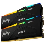 Kit De Memoria RAM KINGSTON FURY BEAST RGB / 64GB (2X32GB) / DDR5 5600Hz / CL36 / 1.25V / Negro - Image 2