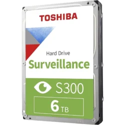 Disco Duro Para Vigilancia TOSHIBA S300 HDWT360UZSVAR / 6TB / 3.5” / SATA III 6GB/S / 7200 RPM / 256MB Caché