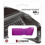 Memoria USB KINGSTON DATA TRAVELER EXODIA M / 64GB / USB 3.2 / Tapa Deslizante / Purpura - Image 4