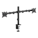 Soporte De Escritorio ACTECK ENFORCE ZONE SM490 / Para Monitor / Articulado para 2 Monitores Hasta 32" / Hasta 9kg Por Brazo / Rotación e Inclinación Ajustable - Image 4