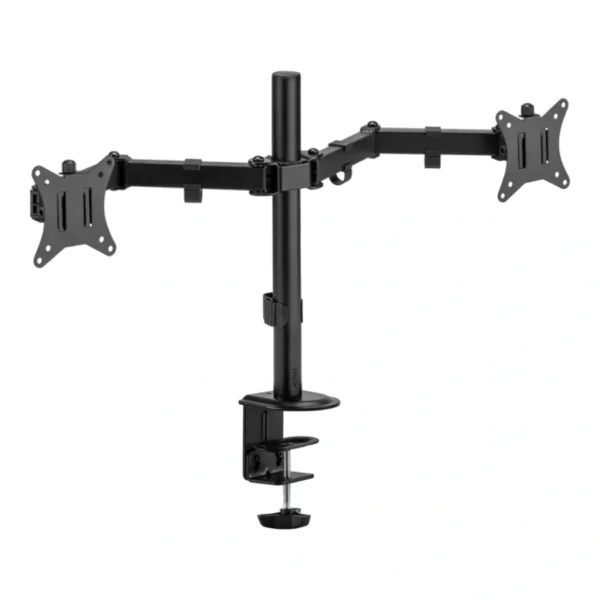 Soporte De Escritorio ACTECK ENFORCE ZONE SM490 / Para Monitor / Articulado para 2 Monitores Hasta 32" / Hasta 9kg Por Brazo / Rotación e Inclinación Ajustable - Image 2