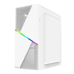 Gabinete ACTECK DRACO GM450 / Media Torre / ATX / Fuente De Poder Integrada 500W / Ventana Lateral De Cristal Templado / USB 2.0, 3.5Mm / Blanco - Image 3