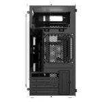 Gabinete ACTECK FUSION II GI440 / Mini Torre / Micro-ATX / Fuente De Poder Incluida 500W / Ventana Lateral De Acrílico / USB 2.0, USB 3.0, 3.5Mm / Color Blanco - Image 9