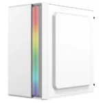 Gabinete ACTECK FUSION II GI440 / Mini Torre / Micro-ATX / Fuente De Poder Incluida 500W / Ventana Lateral De Acrílico / USB 2.0, USB 3.0, 3.5Mm / Color Blanco - Image 5
