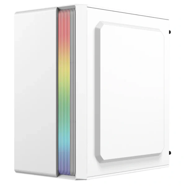 Gabinete ACTECK FUSION II GI440 / Mini Torre / Micro-ATX / Fuente De Poder Incluida 500W / Ventana Lateral De Acrílico / USB 2.0, USB 3.0, 3.5Mm / Color Blanco - Image 5