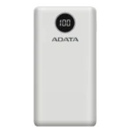 PowerBank ADATA P20000QCD / 20000 MAH / Carga Rápida / Diseño Compacto / Blanco