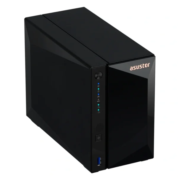 Asustor DRIVESTOR 2 Pro NAS / 2 Bahías 3.5"/2.5" / 48TB / Realtek RTD1296 1.4GHz / 2GB RAM DDR4 / 4K / USB 3.2 / Lectura 283MB/s / Escritura 280MB/s / Negro - Image 3
