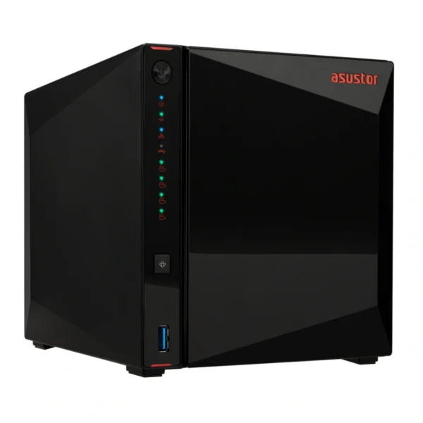 Asustor NIMBUSTOR 4 Gen2 NAS / 4 Ranuras M.2 NVMe / 4 Ranuras 3.5"/2.5" / 48TB / Intel Celeron N5105 / 4GB RAM DDR4 / Ethernet / USB 3.2, USB 2.0 / Lectura 576MB/s / Escritura 566MB/s / Negro - Image 2