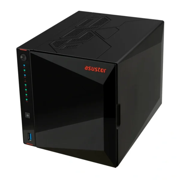 Asustor NIMBUSTOR 4 Gen2 NAS / 4 Ranuras M.2 NVMe / 4 Ranuras 3.5"/2.5" / 48TB / Intel Celeron N5105 / 4GB RAM DDR4 / Ethernet / USB 3.2, USB 2.0 / Lectura 576MB/s / Escritura 566MB/s / Negro - Image 4