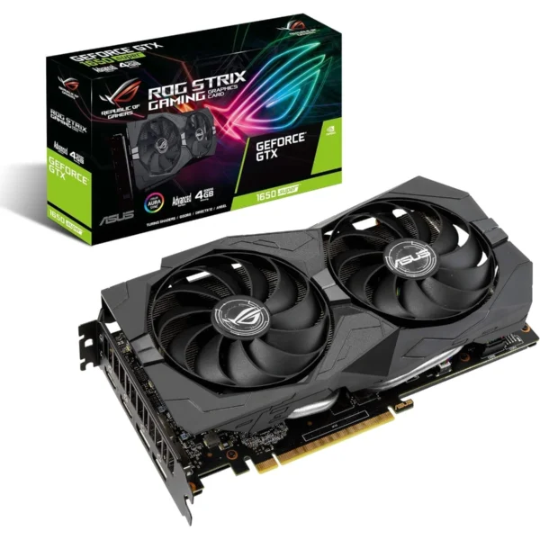 Tarjeta De Video ASUS ROG STRIX GeForce GTX 1650 SUPER / 4GB GDDR6 / 128 Bit / Núcleos CUDA 1280 / X2 HDMI, X2 DP / PCI Express 3.0 / X1 6Pin - Image 1