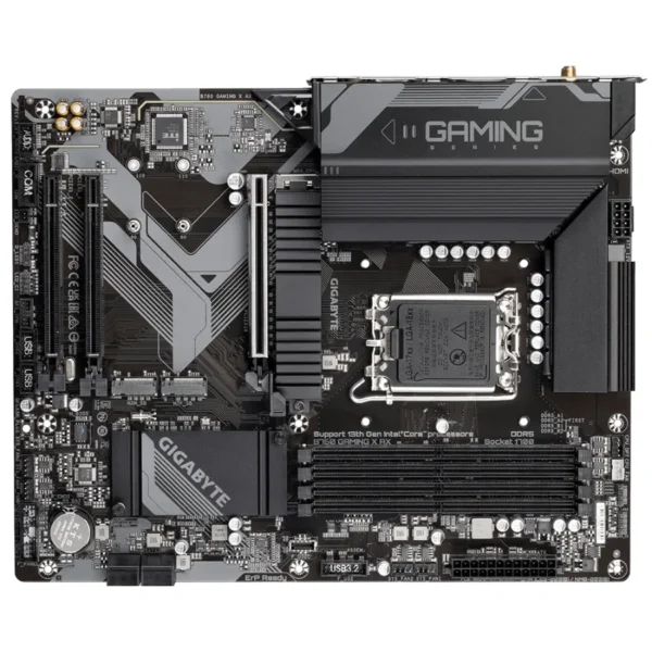 Tarjeta Madre GIGABYTE B760 GAMING X AX / Socket LGA1700 / 256GB X4 DDR5 7600MHz / DP, HDMI / USB C, USB 3.2, USB 2.0 / M.2 PCIe 4.0 / ATX - Image 3