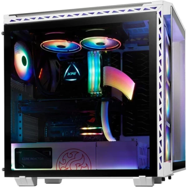 Gabinete XPG BATTLECRUISER / Media Torre / E-ATX / Ventana De Vidrio Templado / 4 Ventiladores ARGB Incluidos / USB C, USB 3.0, 3.5mm / Blanco - Image 2