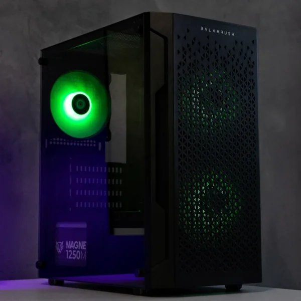 Gabinete BALAM RUSH ARTIC GI725 / Micro ATX, Mini ITX / Cristal Templado / 3 Ventiladores Incluidos RGB / USB 2.0, 3.0 / Color Negro - Image 6