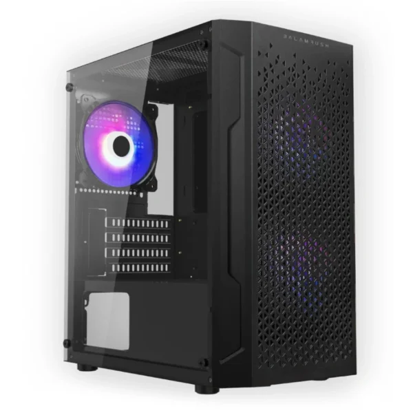 Gabinete BALAM RUSH ARTIC GI725 / Micro ATX, Mini ITX / Cristal Templado / 3 Ventiladores Incluidos RGB / USB 2.0, 3.0 / Color Negro - Image 1