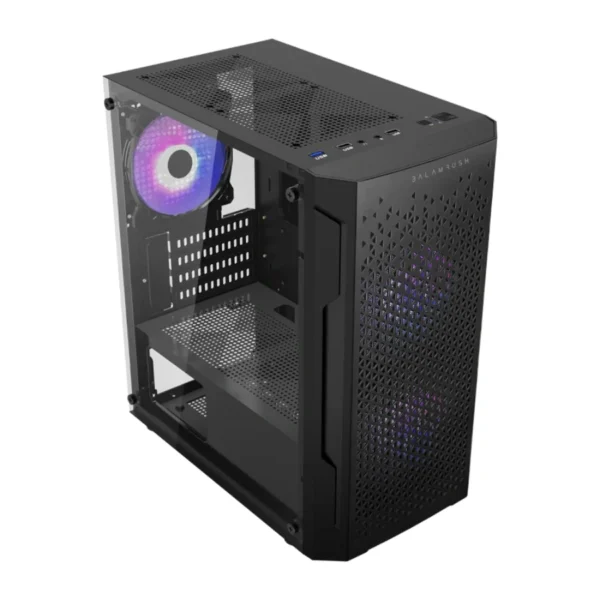 Gabinete BALAM RUSH ARTIC GI725 / Micro ATX, Mini ITX / Cristal Templado / 3 Ventiladores Incluidos RGB / USB 2.0, 3.0 / Color Negro - Image 2