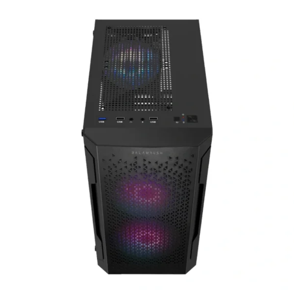 Gabinete BALAM RUSH ARTIC GI725 / Micro ATX, Mini ITX / Cristal Templado / 3 Ventiladores Incluidos RGB / USB 2.0, 3.0 / Color Negro - Image 3