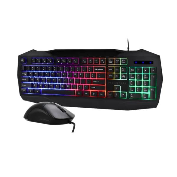 Kit De Teclado Y Mouse Gamer BALAM RUSH SQUAD MASTER KTM333 / RGB / Alámbrico / Anti-Ghosting / Óptico / 6 botones / 3200DPI / USB / Español / Color Negro - Image 1
