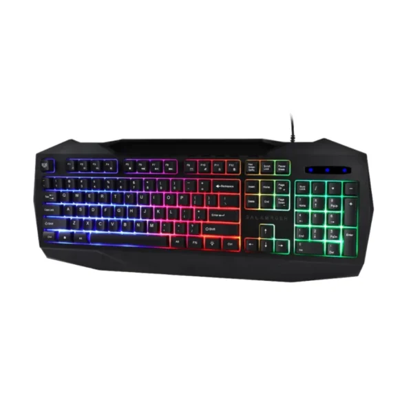 Kit De Teclado Y Mouse Gamer BALAM RUSH SQUAD MASTER KTM333 / RGB / Alámbrico / Anti-Ghosting / Óptico / 6 botones / 3200DPI / USB / Español / Color Negro - Image 2