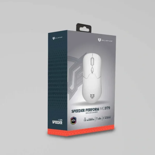 Mouse Gamer BALAM RUSH SPEEDER PERFORM MG979 RGB / 5000 DPI Ajustables / 7 Botones / Alámbrico E Inalámbrico / Nano USB, Bluetooth, USB-C / Cable 1.6m Trenzado / Caratulas Y Switch Intercambiables / Sensor Pixart 3325 / Color Blanco - Image 5