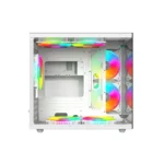 Gabinete BALAM RUSH TANK PRO EVO GM955 / Micro ATX, Mini ITX / Cristal Templado / 3 Ventiladores Incluidos ARGB / USB 2.0, 3.0, Tipo C, 3.5mm / Blanco - Image 2