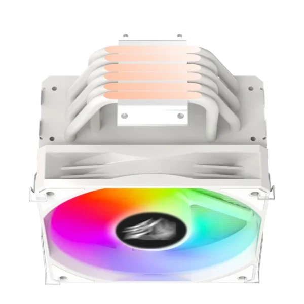 Disipador BALAM RUSH NITROX NX60 / 1 Ventilador 120MM / AMD, Intel / 600-1800RPM / 73.6 CFM / 33.8 dBA / 4 Pin, 3Pin 5V ARGB / Blanco - Image 4
