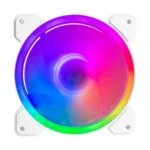 Ventilador BALAM RUSH EOLOX BLAZE EX50 / 120MM / RGB / 1500 RPM / 28.76 CFM / 23.3 dBA / 4Pin 12V, 3Pin 5V / Blanco