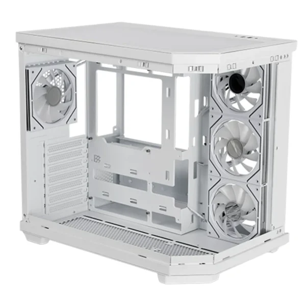 Gabinete Gamer BALAM RUSH TANK MASTER 9600TB / Media Torre / ATX, Micro ATX, ITX / Cristal Templado / Ventana Sin Bordes / 4 Ventiladores ARGB Incluidos / USB 3.1, USB 3.0, USB 2.0 / Blanco - Image 8