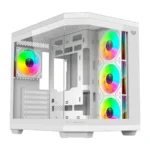 Gabinete Gamer BALAM RUSH TANK MASTER 9600TB / Media Torre / ATX, Micro ATX, ITX / Cristal Templado / Ventana Sin Bordes / 4 Ventiladores ARGB Incluidos / USB 3.1, USB 3.0, USB 2.0 / Blanco
