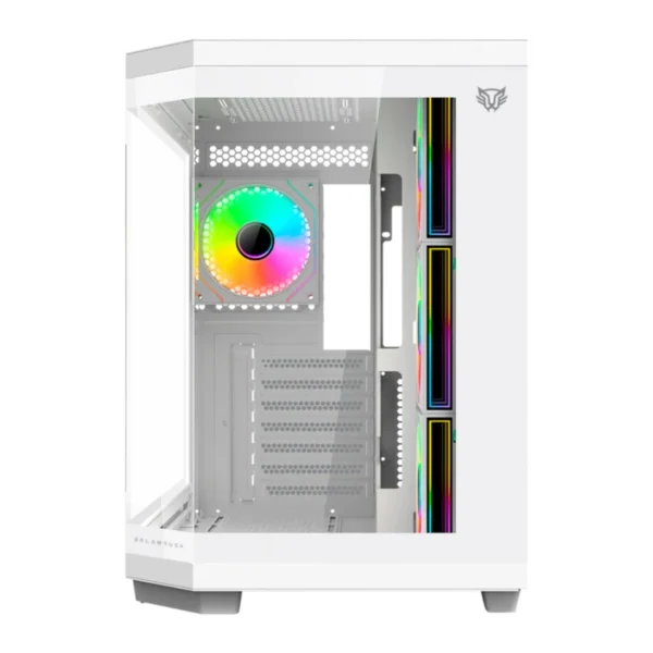 Gabinete Gamer BALAM RUSH TANK MASTER 9600TB / Media Torre / ATX, Micro ATX, ITX / Cristal Templado / Ventana Sin Bordes / 4 Ventiladores ARGB Incluidos / USB 3.1, USB 3.0, USB 2.0 / Blanco - Image 3